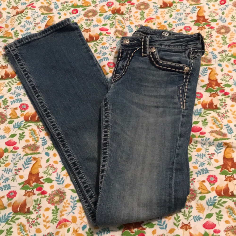 Miss me bootcut jeans size 27 bling